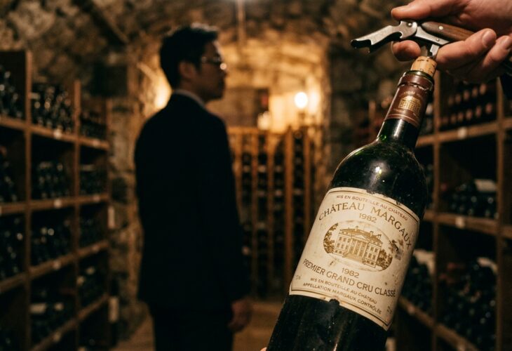 伝説のヴィンテージワインのボトル