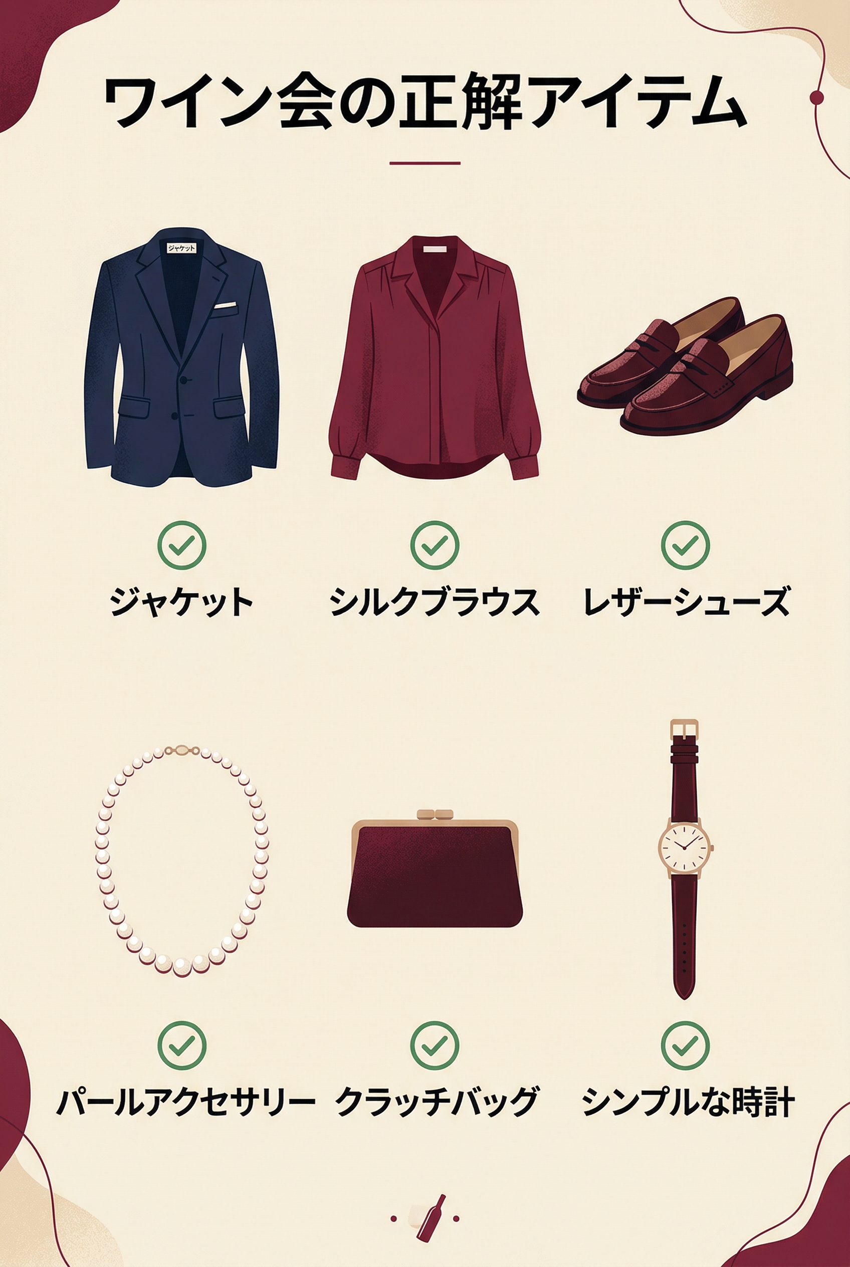 ワイン会の正解アイテム図解