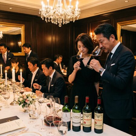 経営者向けワイン会のプライベートディナー