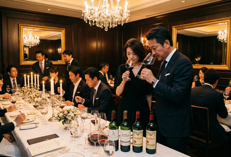 経営者向けワイン会のプライベートディナー