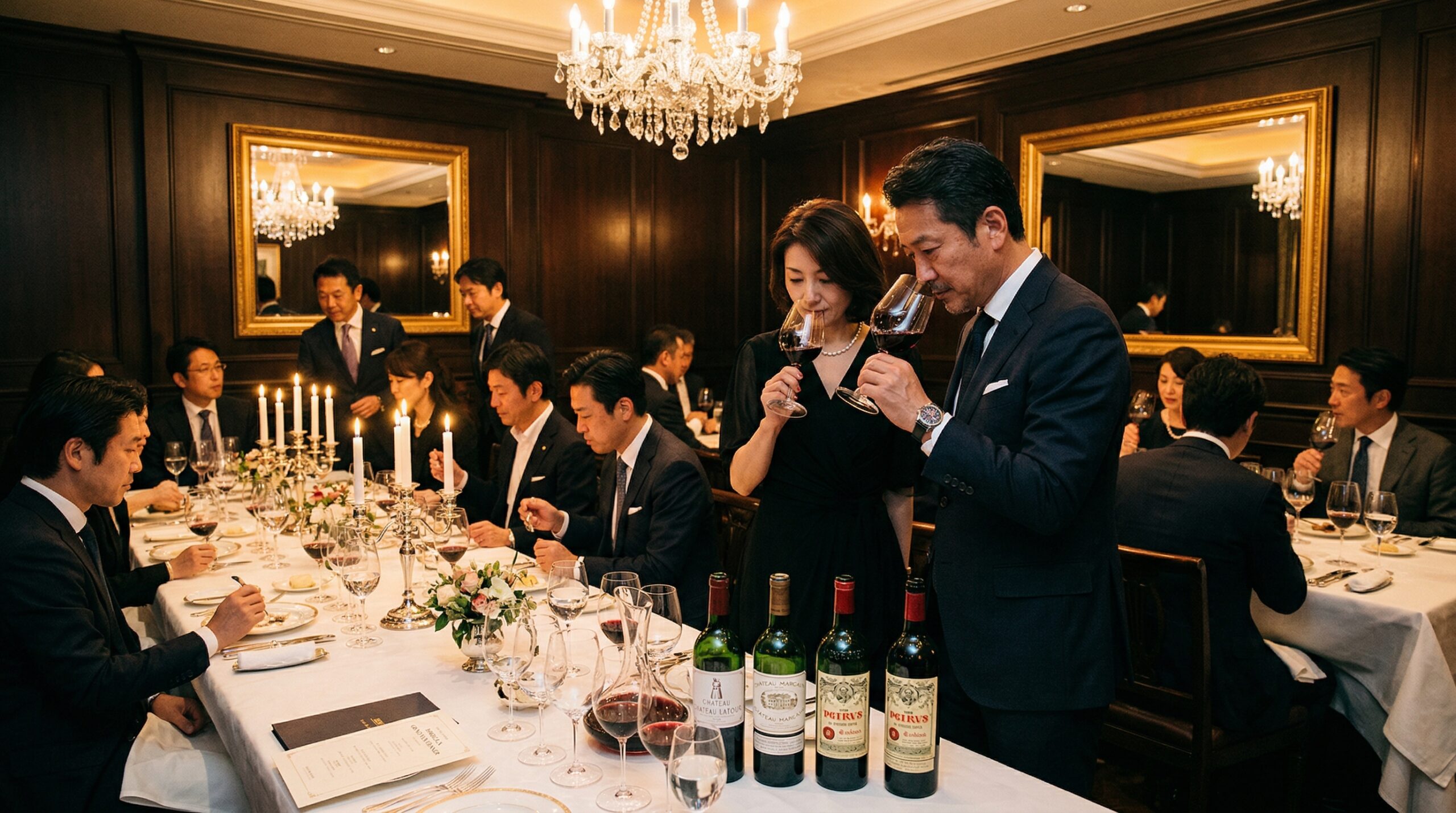 経営者向けワイン会のプライベートディナー