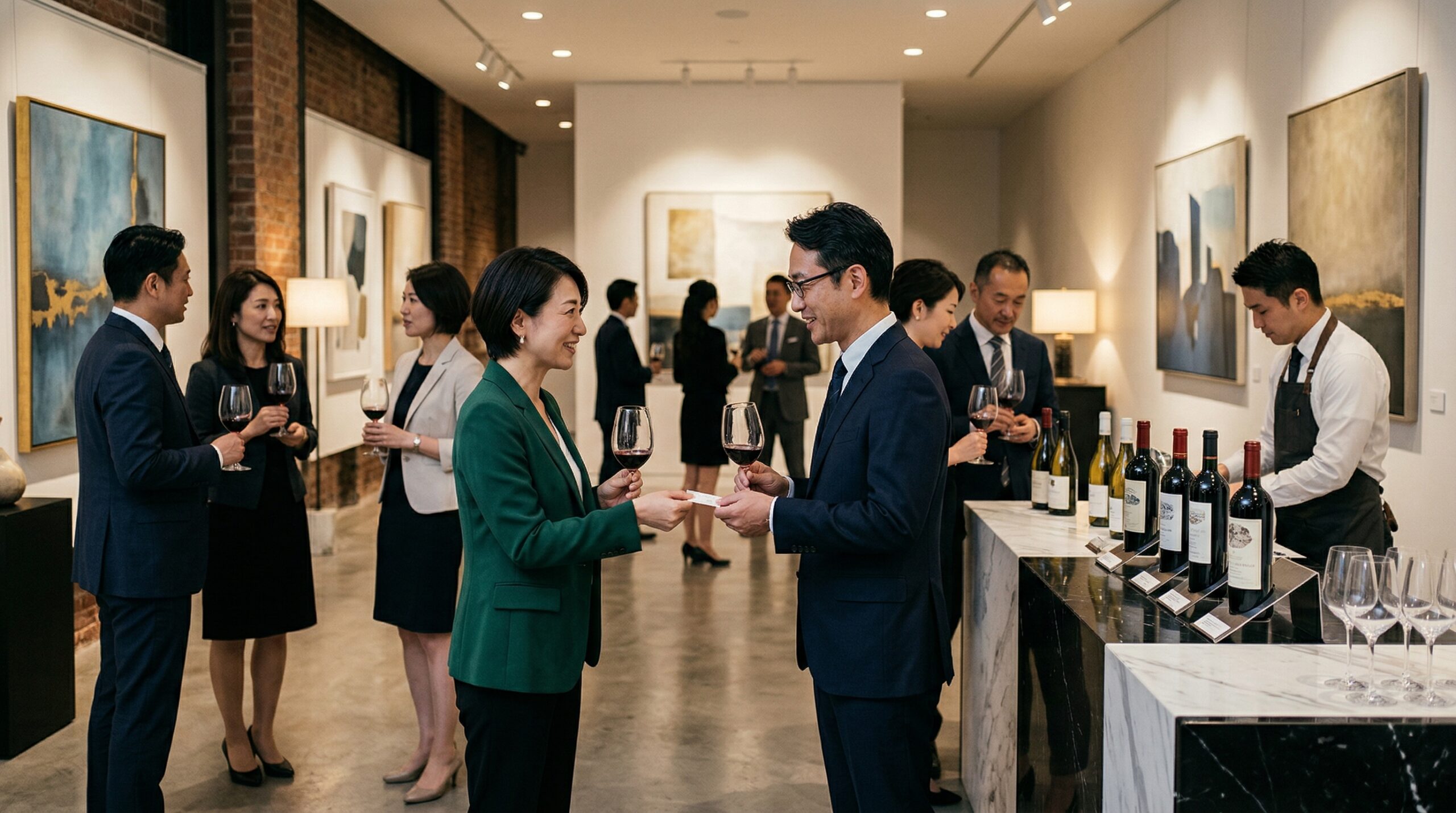 エグゼクティブワイン会でのネットワーキング