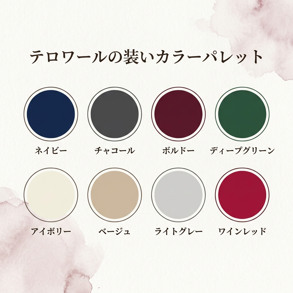 テロワールの装いカラーパレット