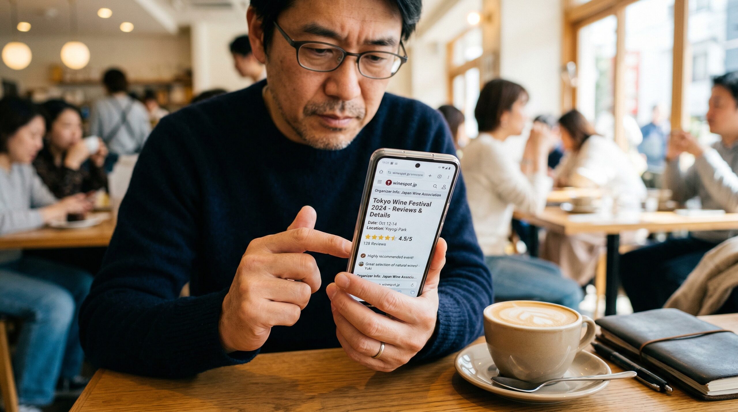 ワイン会の情報を確認する