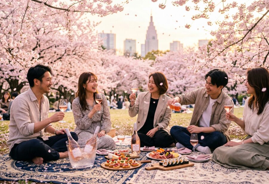 春のワイン会・お花見ロゼイベント