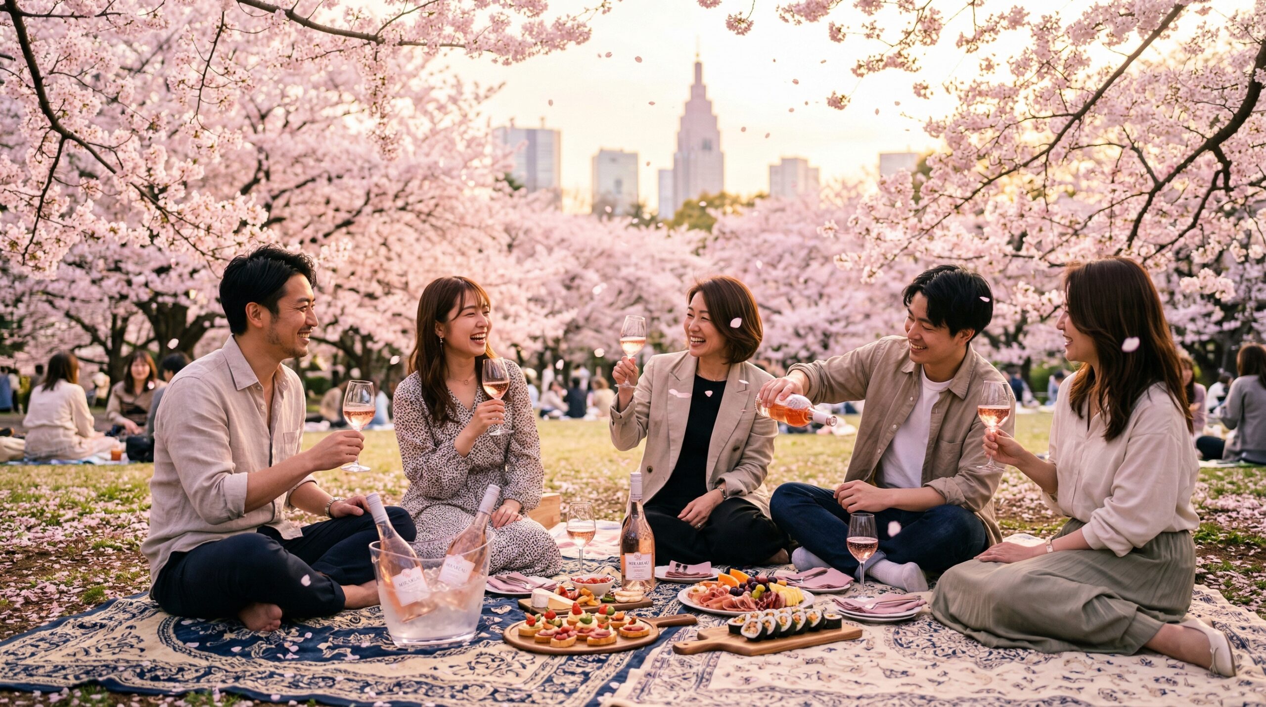 春のワイン会・お花見ロゼイベント