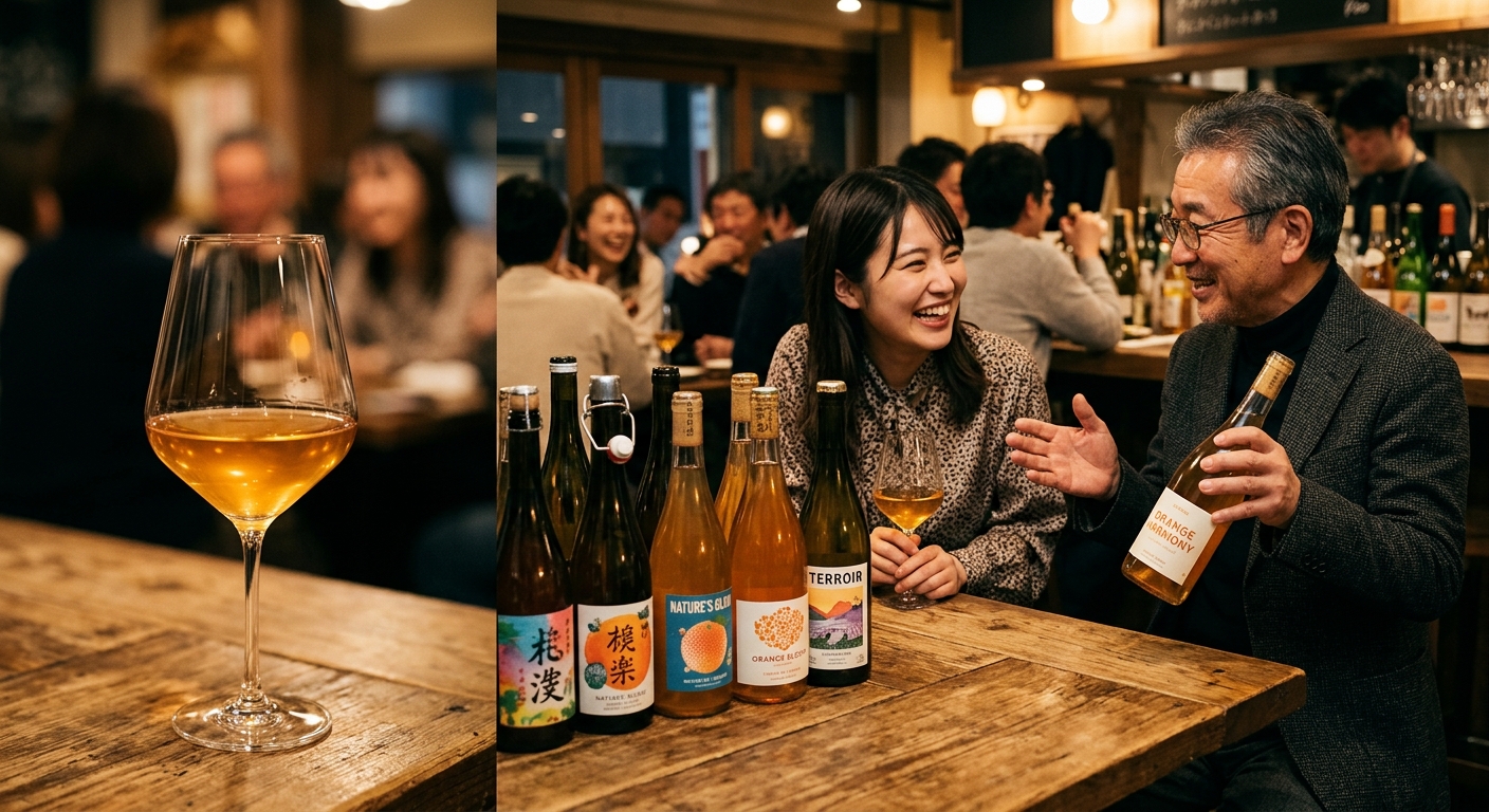 ワイン会を楽しむ女性