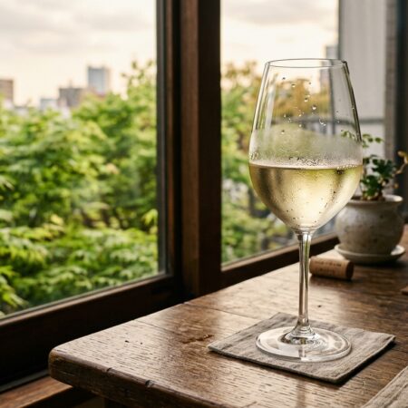 春の残照と、静寂を湛える白
