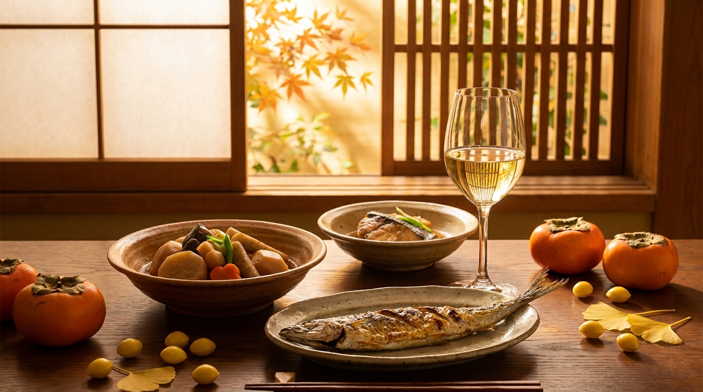 和食と白ワインのペアリング